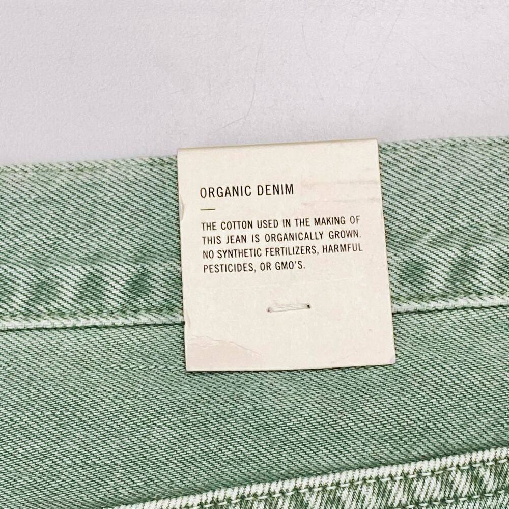 NWT AGOLDE Cooper Cargo High Rise Straight Leg Jean Sz 34 Salamander Green - Picture 14 of 16